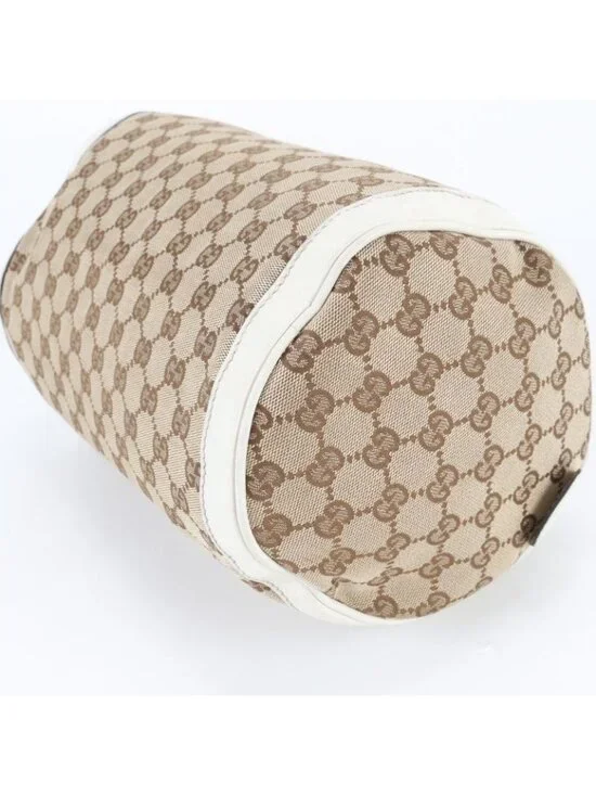 Gucci GG Canvas Leather Handbag Tote - Picture 5 of 9